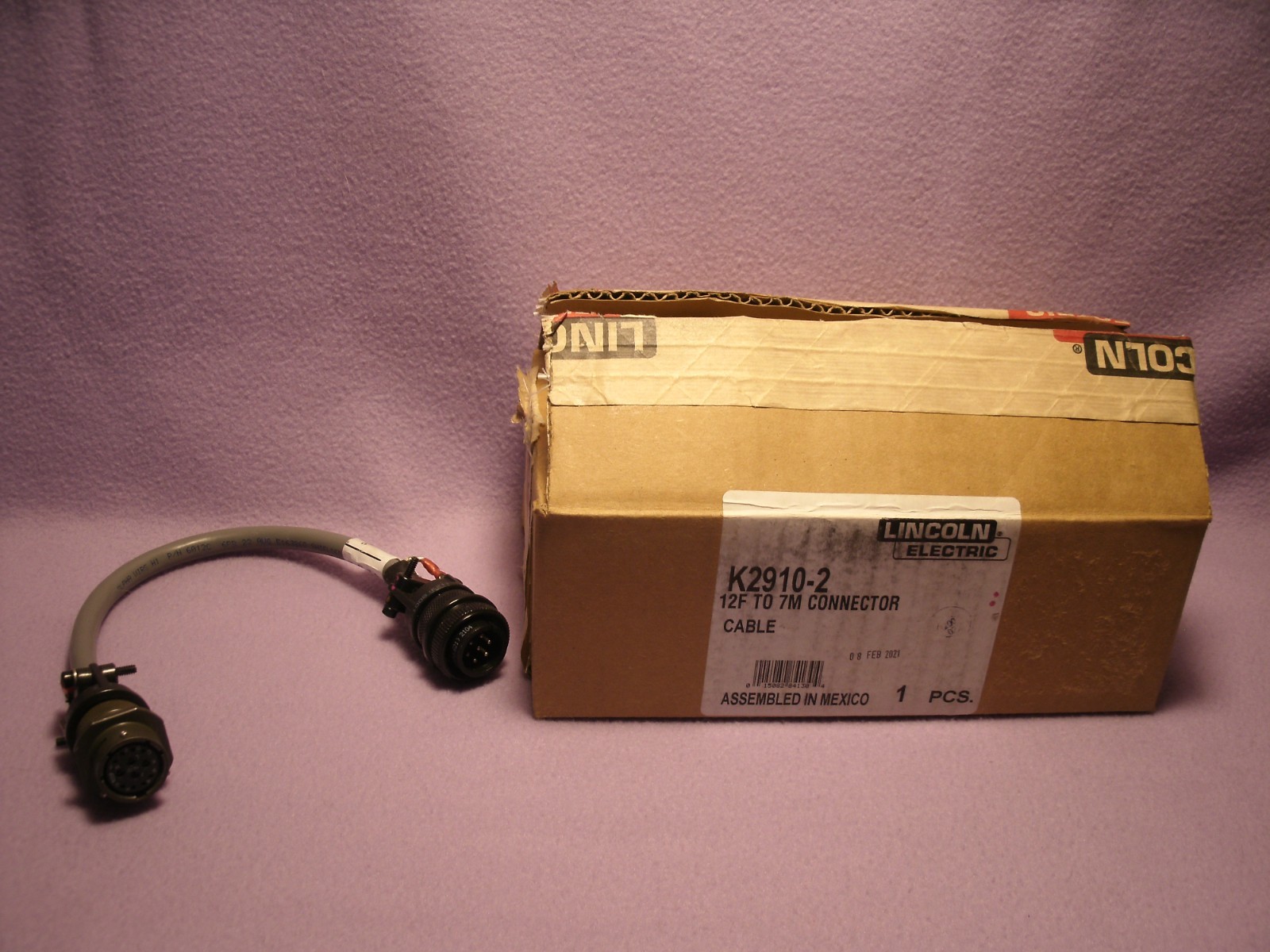 New Lincoln Electric K2910-2 Connector Cable USA 12F to 7M