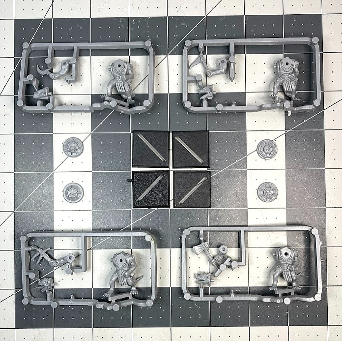 5th Ed. GW Warhammer LIZARDMEN SAURUS WARRIOR SPRUE x4 lot monopose 1996 BC26