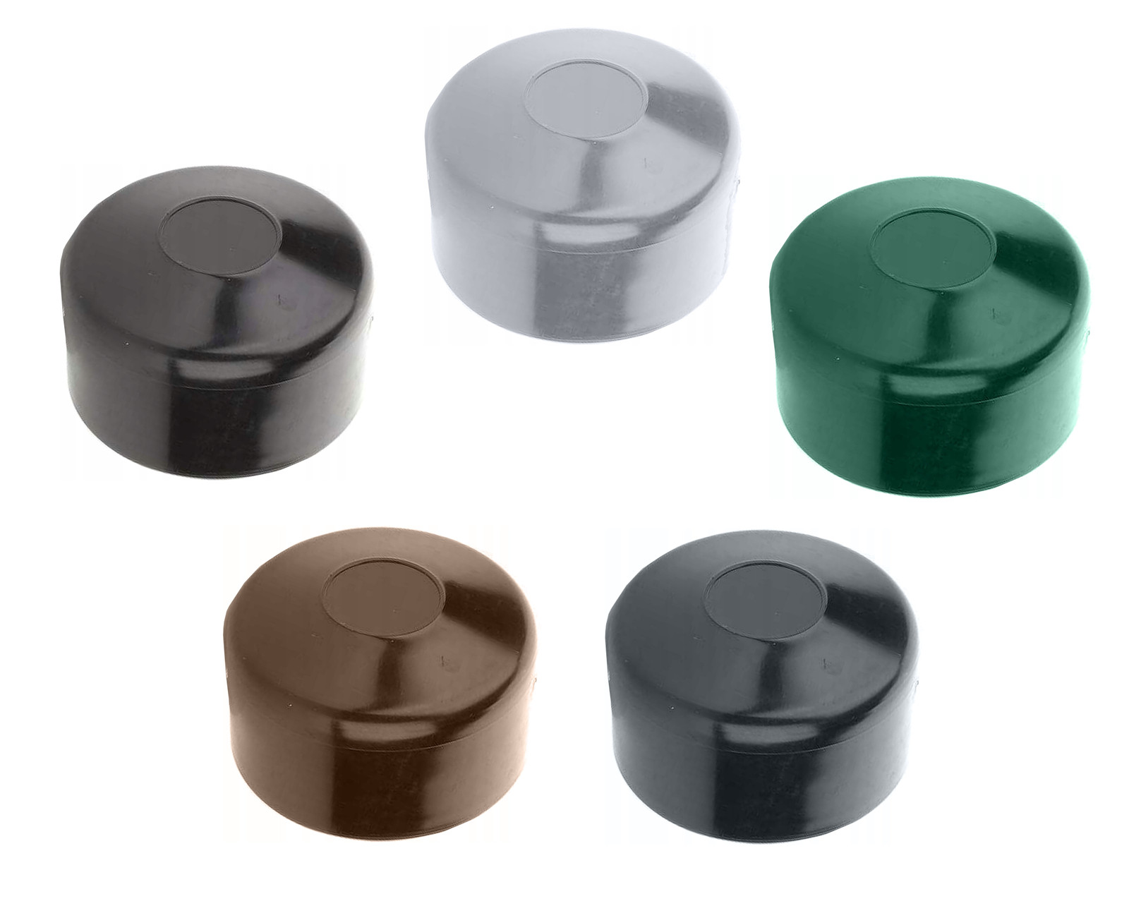 Fence Post Cap for Outer Dimension ∅ 38mm, Fence Caps Green, Post Cap Pyramid