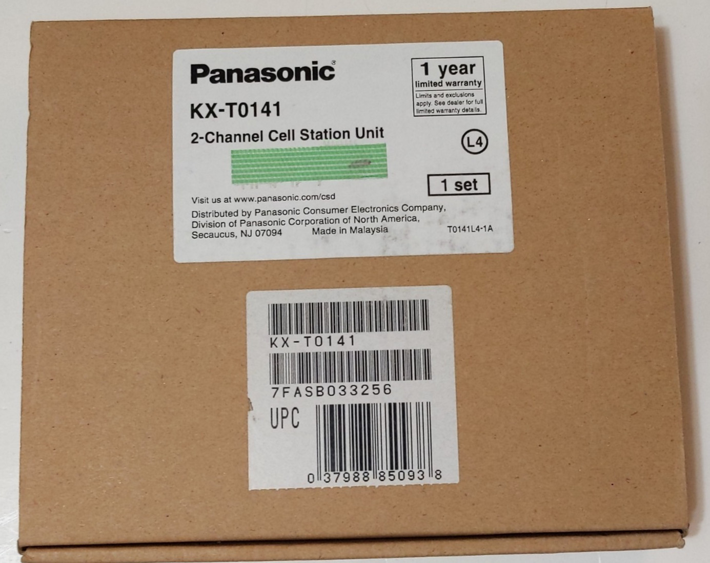 Panasonic KX-T0141 2-Channel Cell Station Unit 2.4GHz KX-TDA KX-TAW New NOS Box