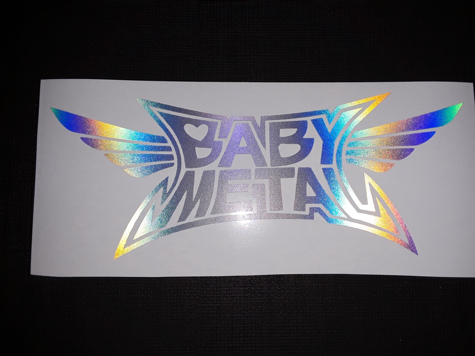 Babymetal Logo Holo Foil Silver Sticker Vinyl Decal Baby Metal Waterproof!