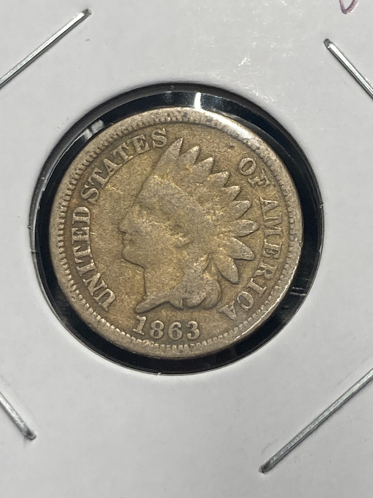 1863 Indian Head Cent - Copper-Nickel - As Shown! (#0753)