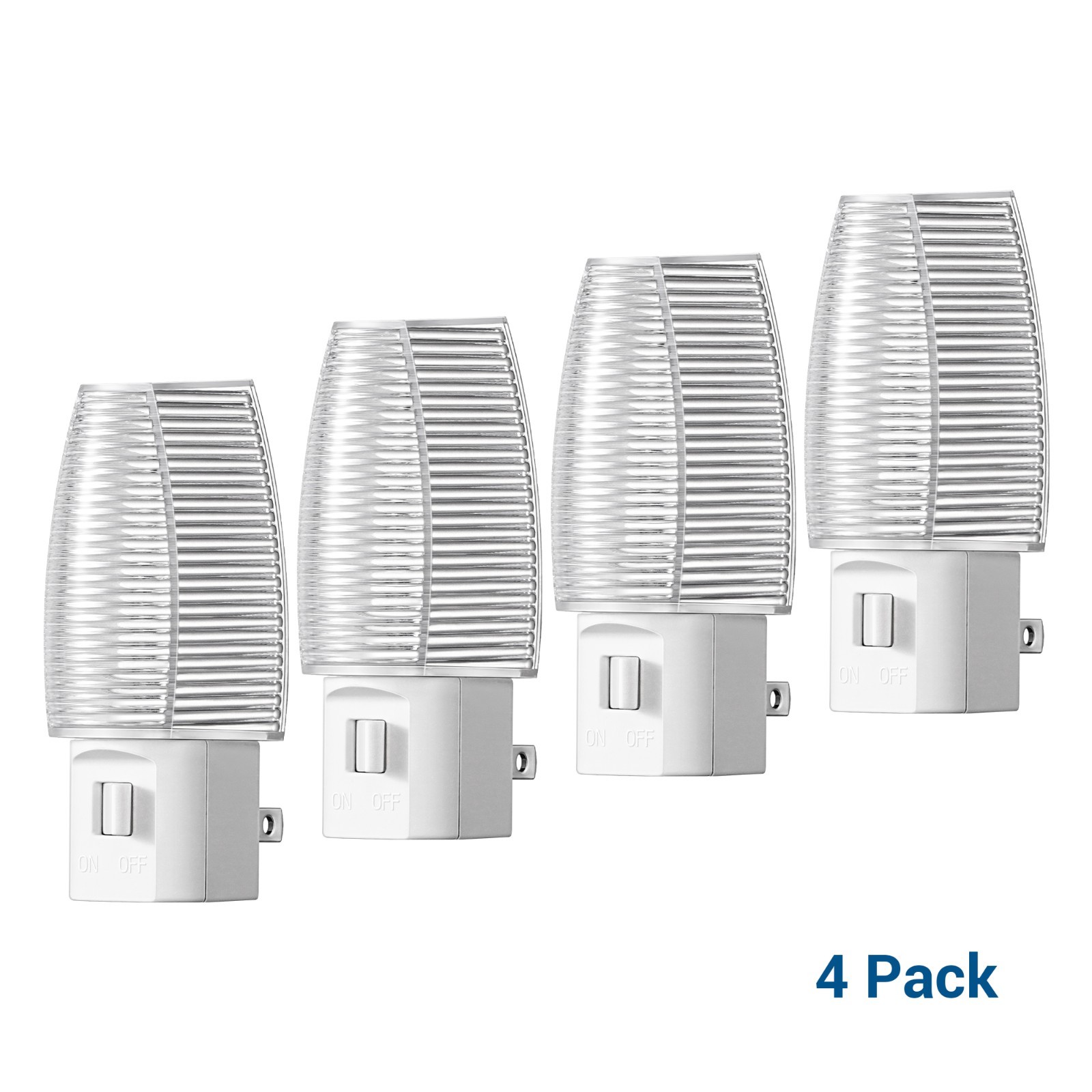 DEWENWILS Plug in Night Light with Manual On/Off Switch - Includes 4Pack Bulb