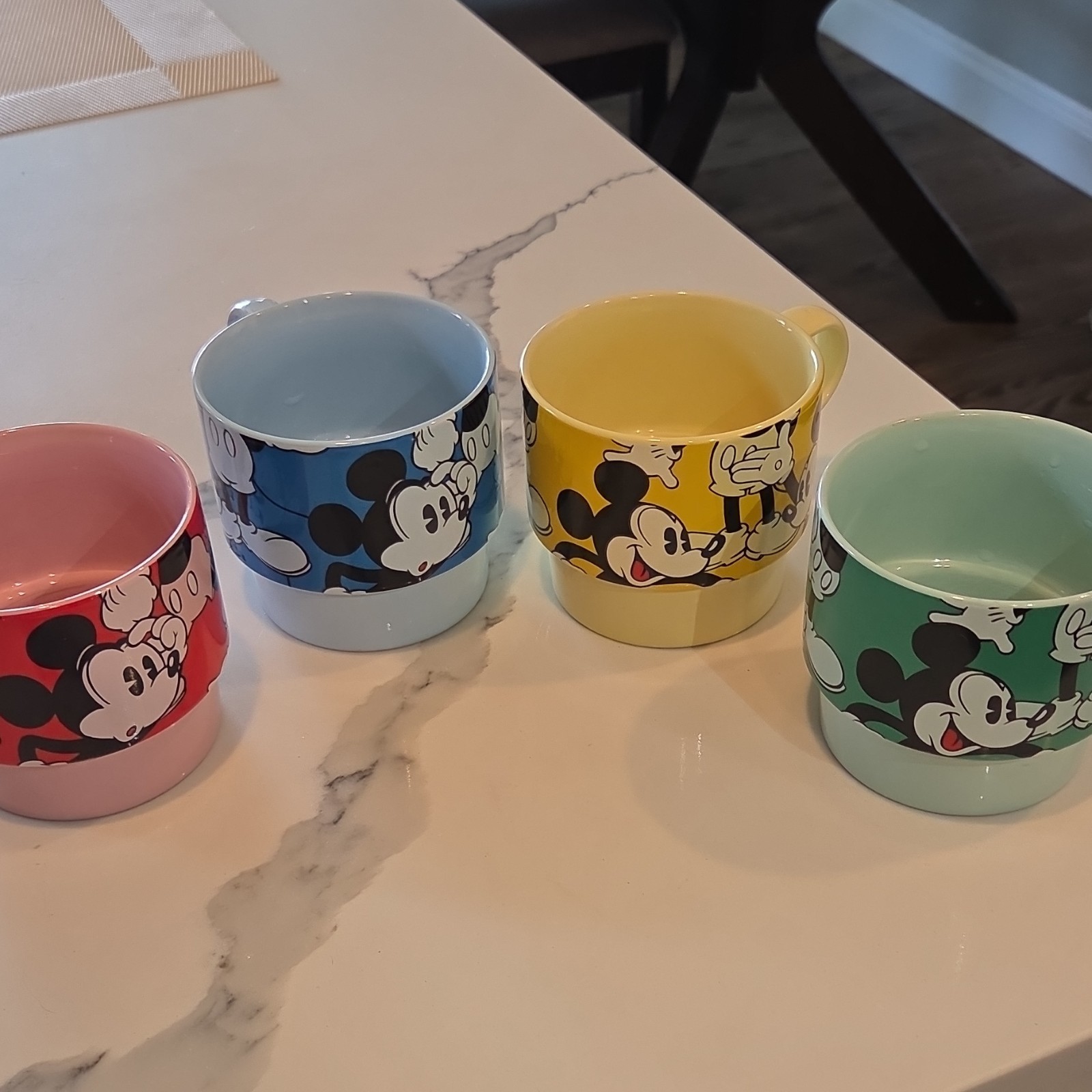 Disney Mickey Mouse Multicolor Mug Set of 4