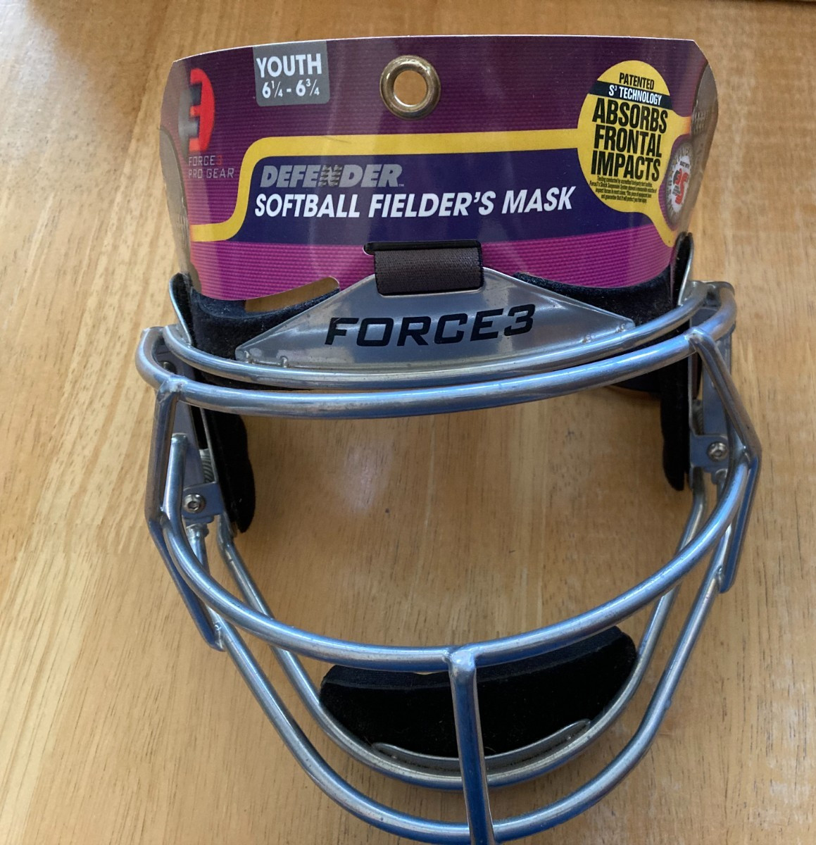 Force3 Pro Gear Defender Softball Fielder’s Mask - Youth 6 1/4-6 3/4