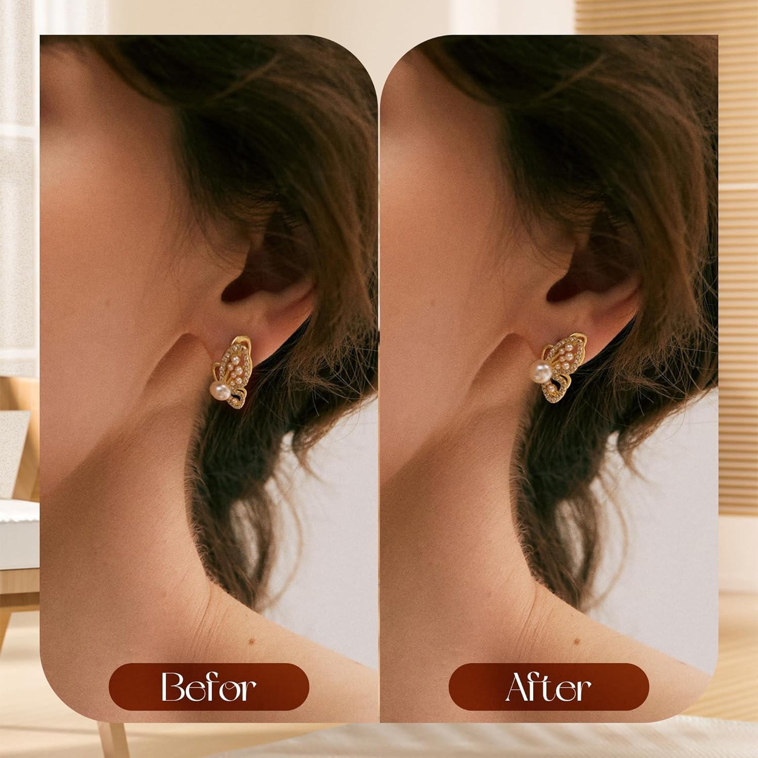 Earring Backs Replacements for Droopy Ears, Heavy Earrings Lifters, Locking Ear