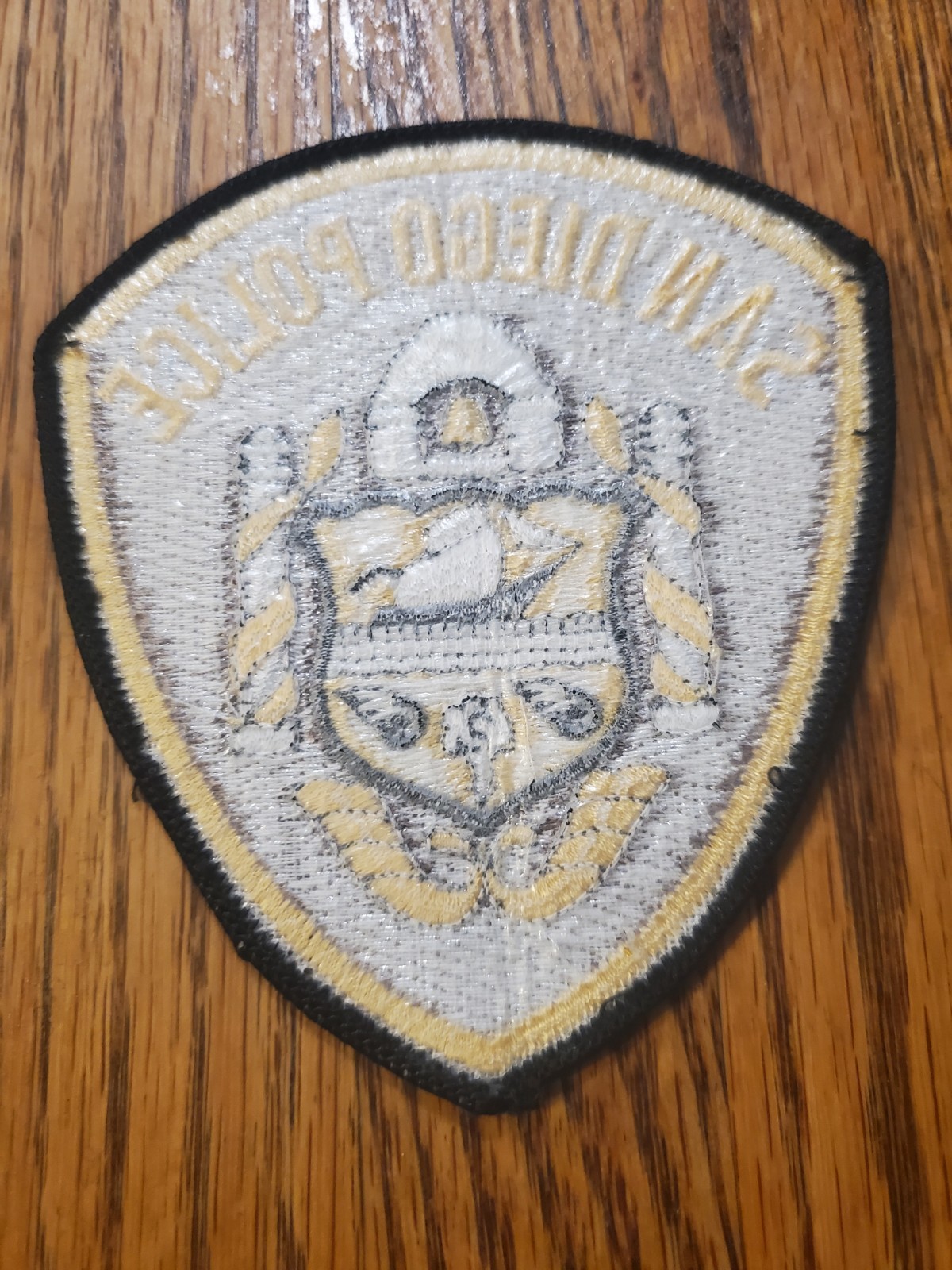 Vintage San Diego Police Department (SDPD) shoulder patch, a design first...