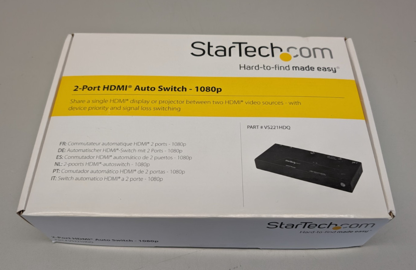 StarTech 2 Port HDMI Auto Switch - 1080p VS221HDQ