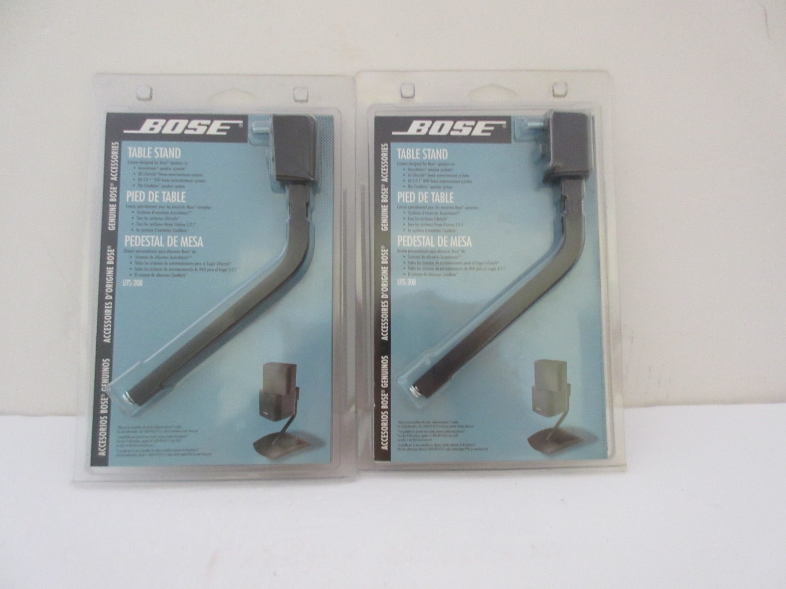 New BOSE Speaker Table Stand UTS-20B Black Acoustimass Genuine Accessories Set 2