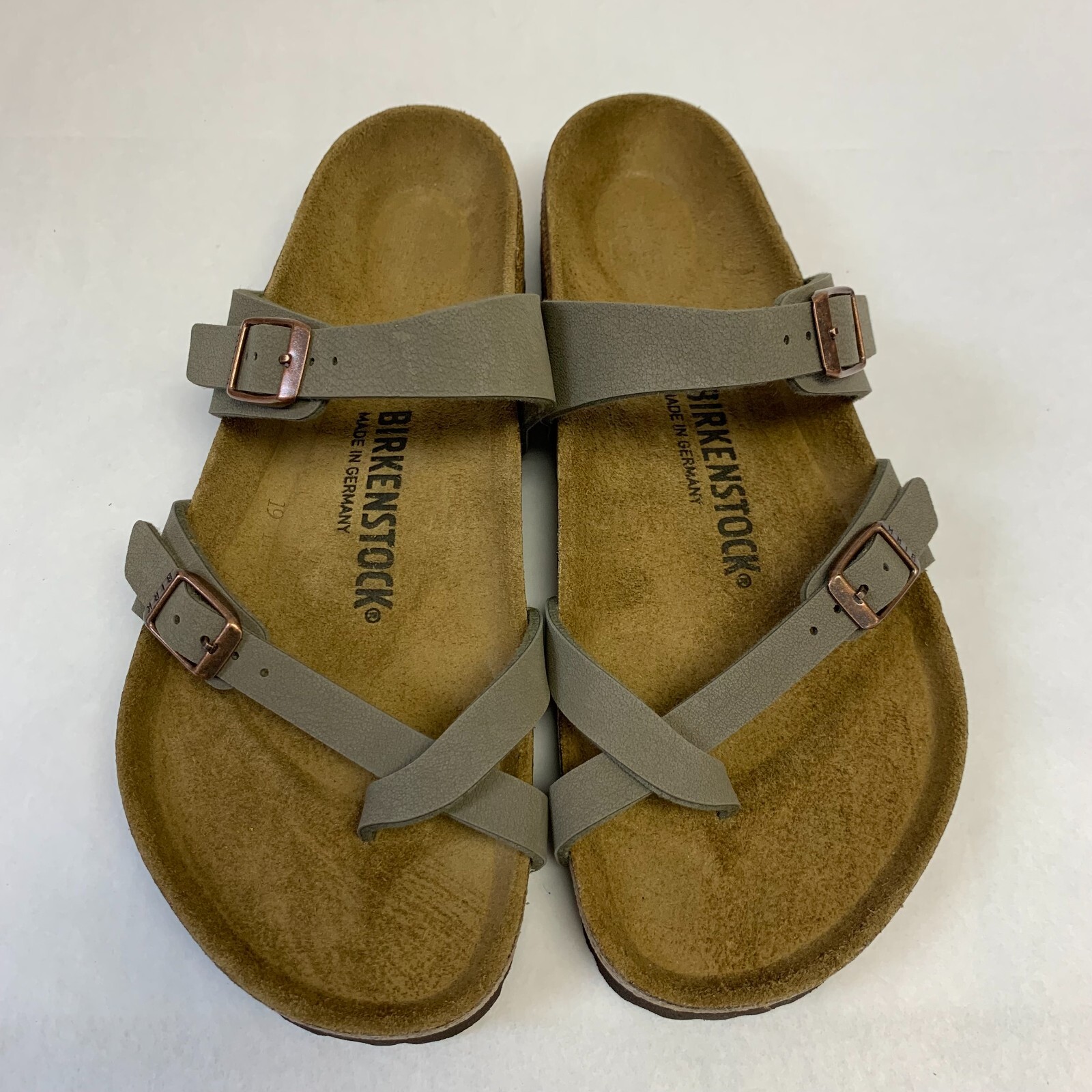 Birkenstock New without Box Mayari Stone Birko-Flor Regular Width - Select Size