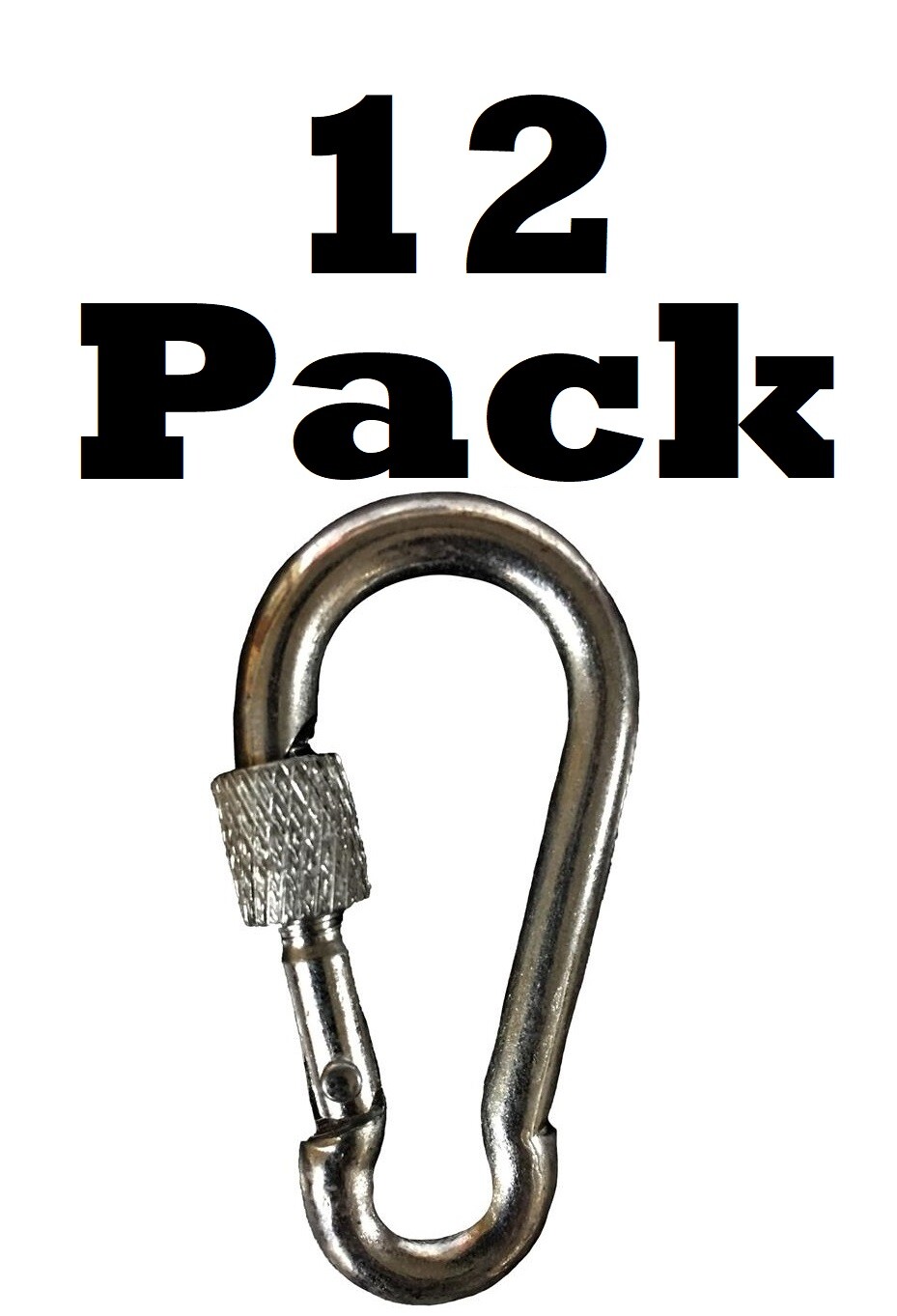 12 - 2 3/8 Sleep EZ Snap Hook Spring Clips Carabiner Trapping Supplies 12 Pack