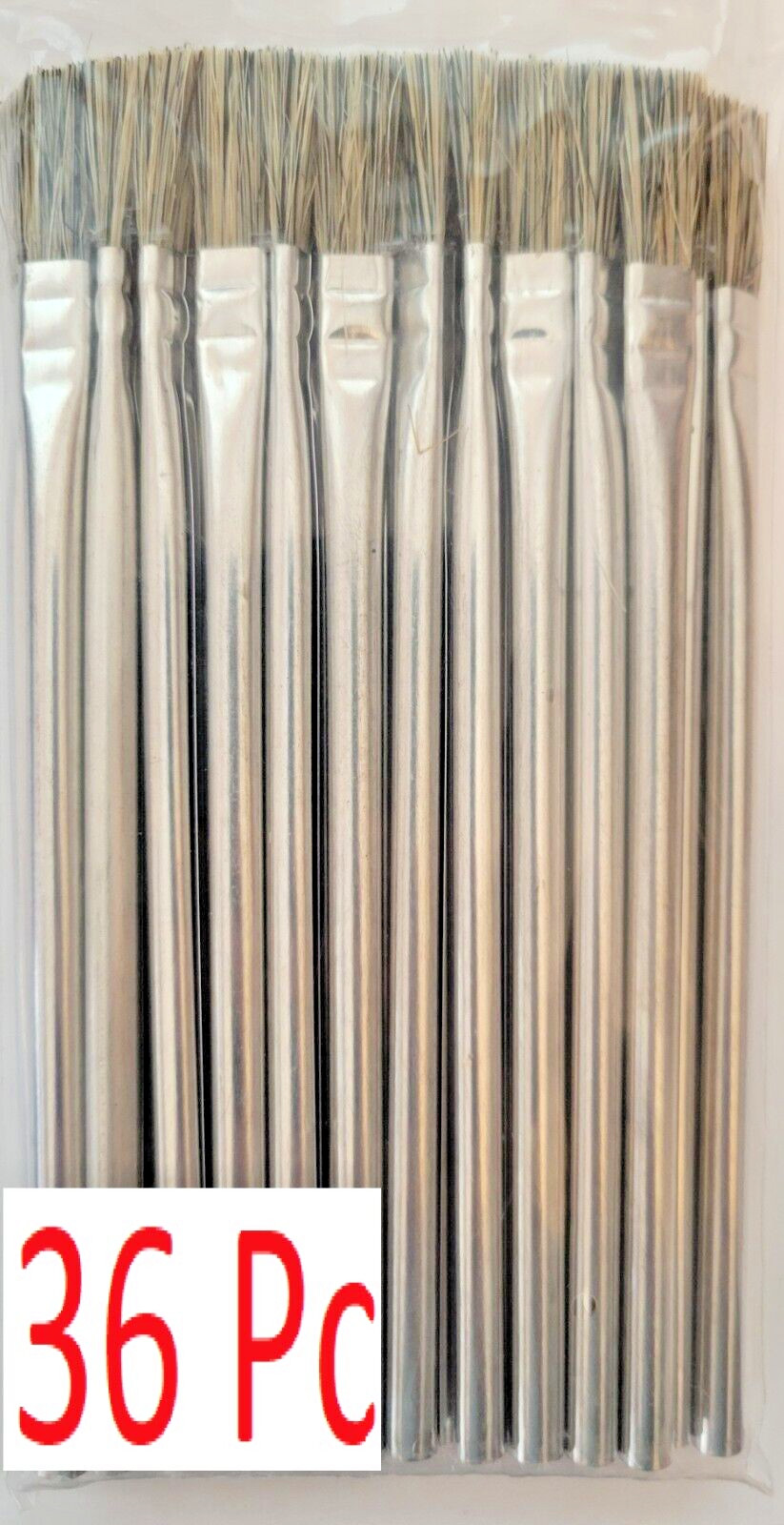 36 Pc of 3/8 Acid Brushes Horsehair Disposeable For Glue Oil Paint Flux