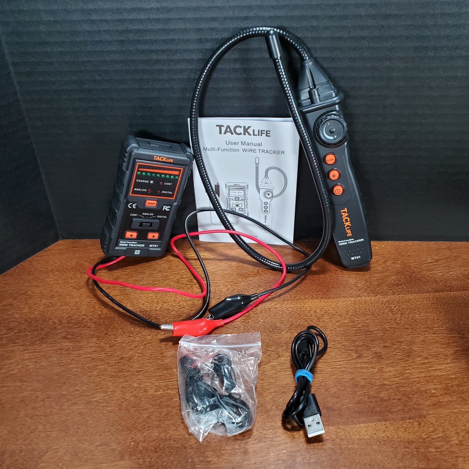 Tack Life Underground Multi-Function Wire Tracker Tester MT01 with Earphones