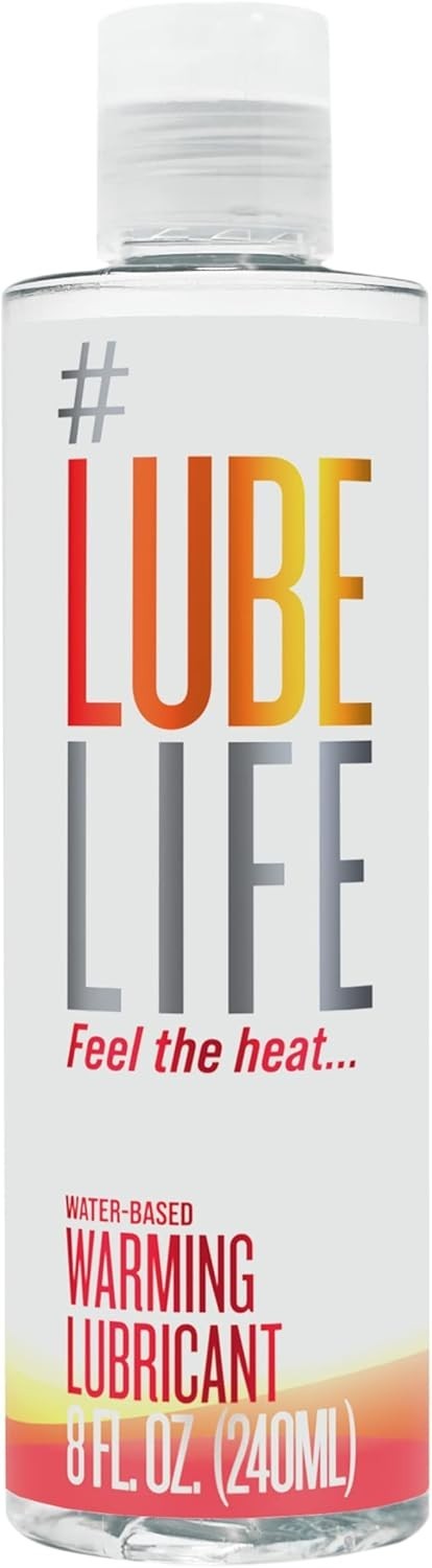 Lubelife Water-Based Warming Lubricant, Warm Invigorating Heating Sensation, Lub