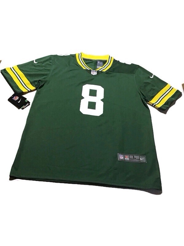 Josh Jacobs #8  Green Bay Packers Stitched Men's Jerseys Nike- Size Large