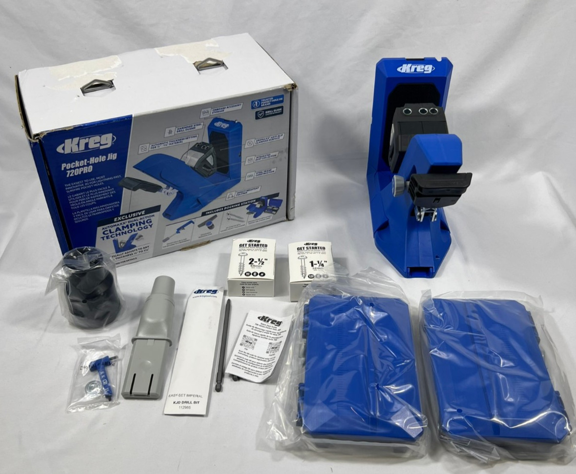 Kreg 720PRO Pocket Hole Jig System Docking Station New Open Box