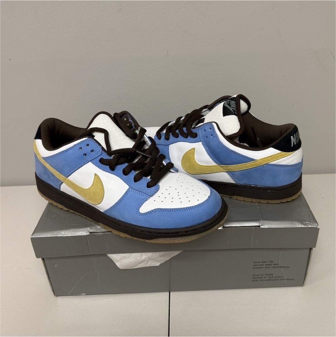 Nike Dunk Low Pro SB Homer Size 12 Men's Skateboarding Shoes Blue White Yellow