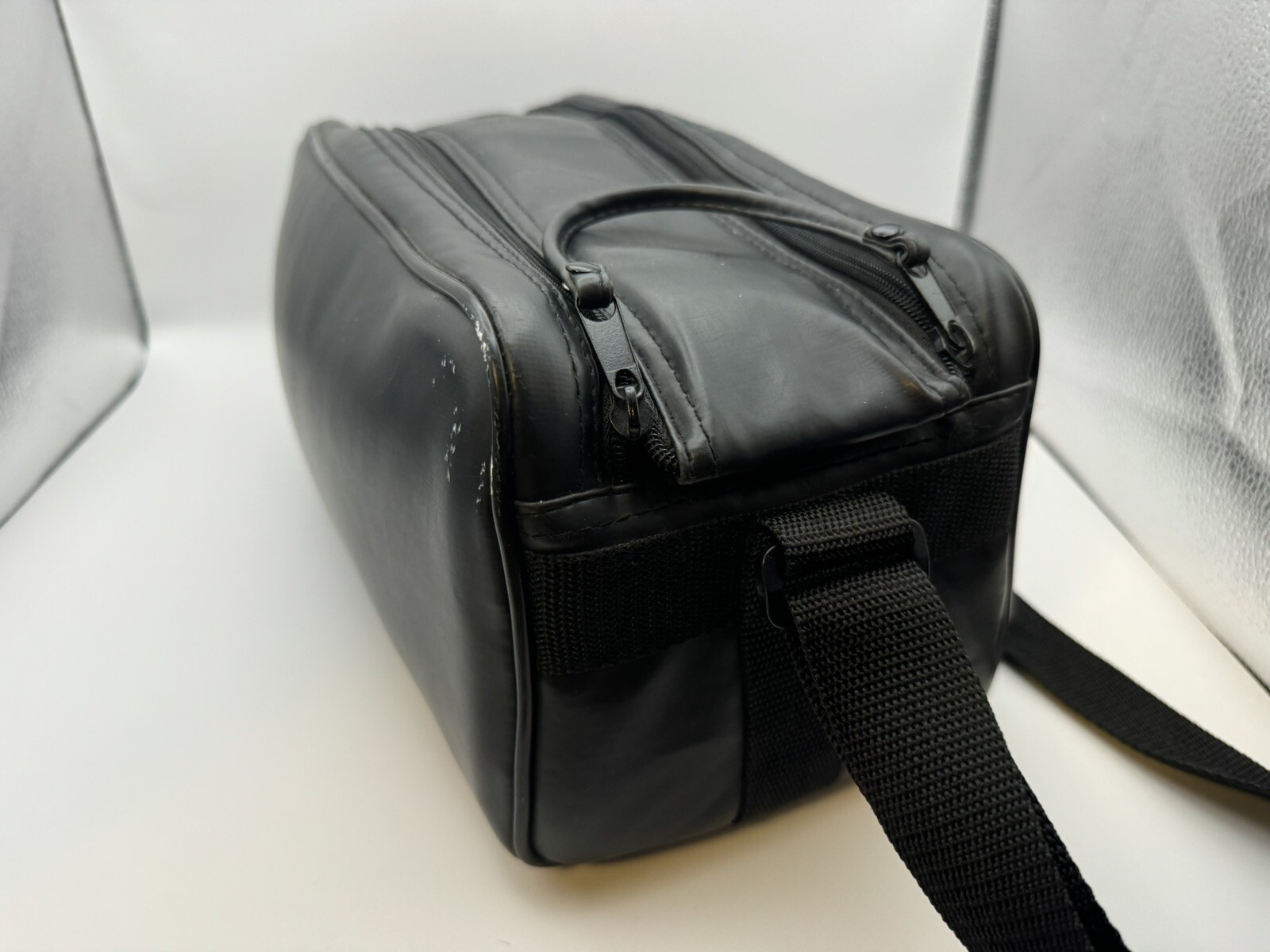 Ambico Classic Camcorder Case Black Padded Adjustable Strap Inside Pockets