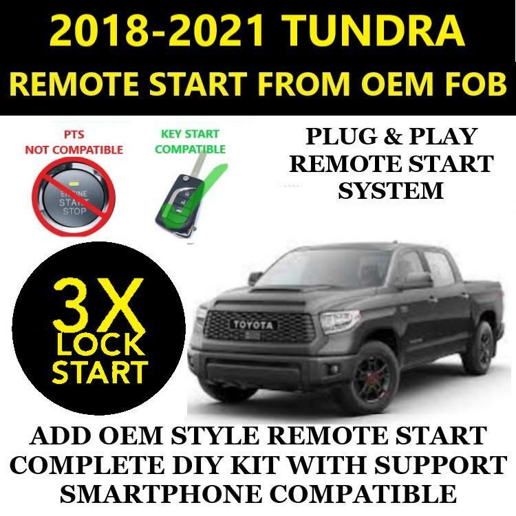 Plug & Play Remote Start 2020 TOYOTA TUNDRA Key Start 3X LOCK