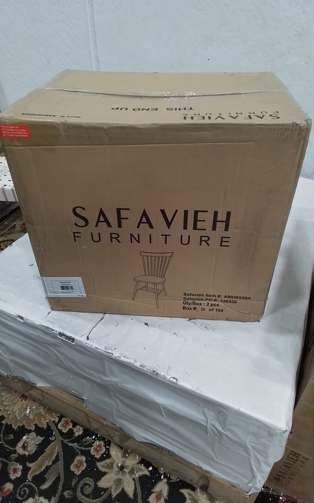 Safavieh PARKER SPINDEL SIDE CHAIR, Reduced Price 2172746152 AMH8500A