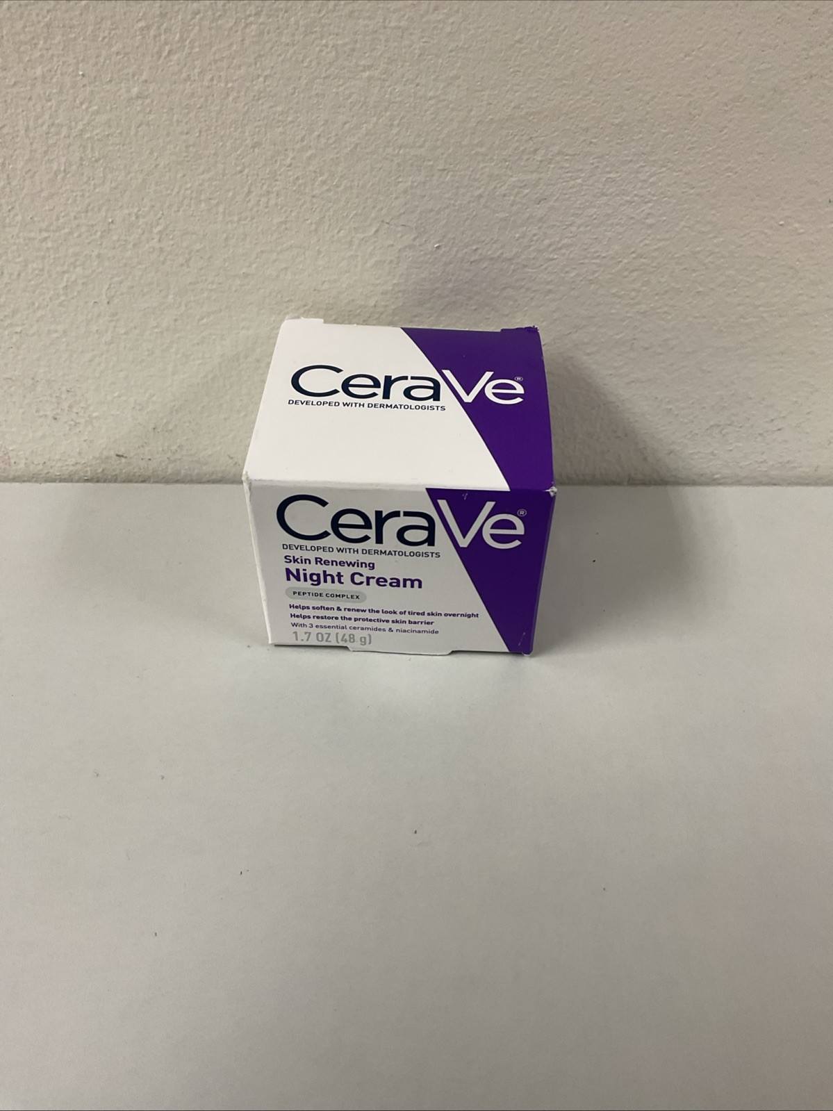 *Cerave Skin Renewing Night Cream Peptide Complex - 1.7oz, B95-78