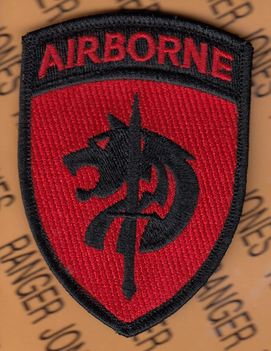 US Army Special Operations Command Africa Airborne SOCAFCOM ~3.5" w/ HOOK patch