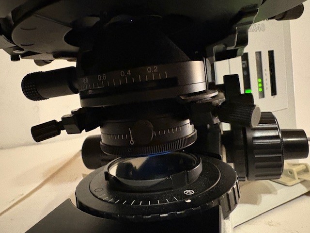 Olympus BX40 POL Polarizing Trinocular Microscope Full Wave Plate