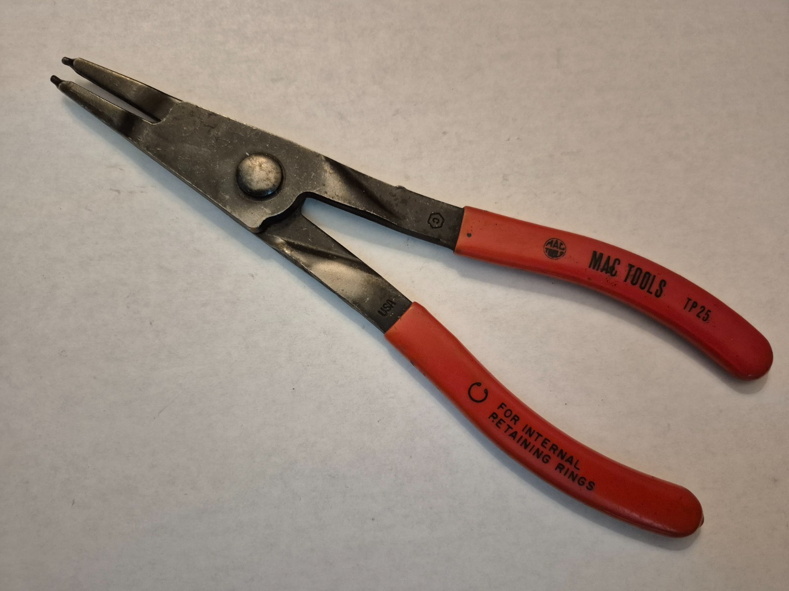 MAC USA TP25 Long Reach Snap Ring Pliers for Internal Retaining Rings