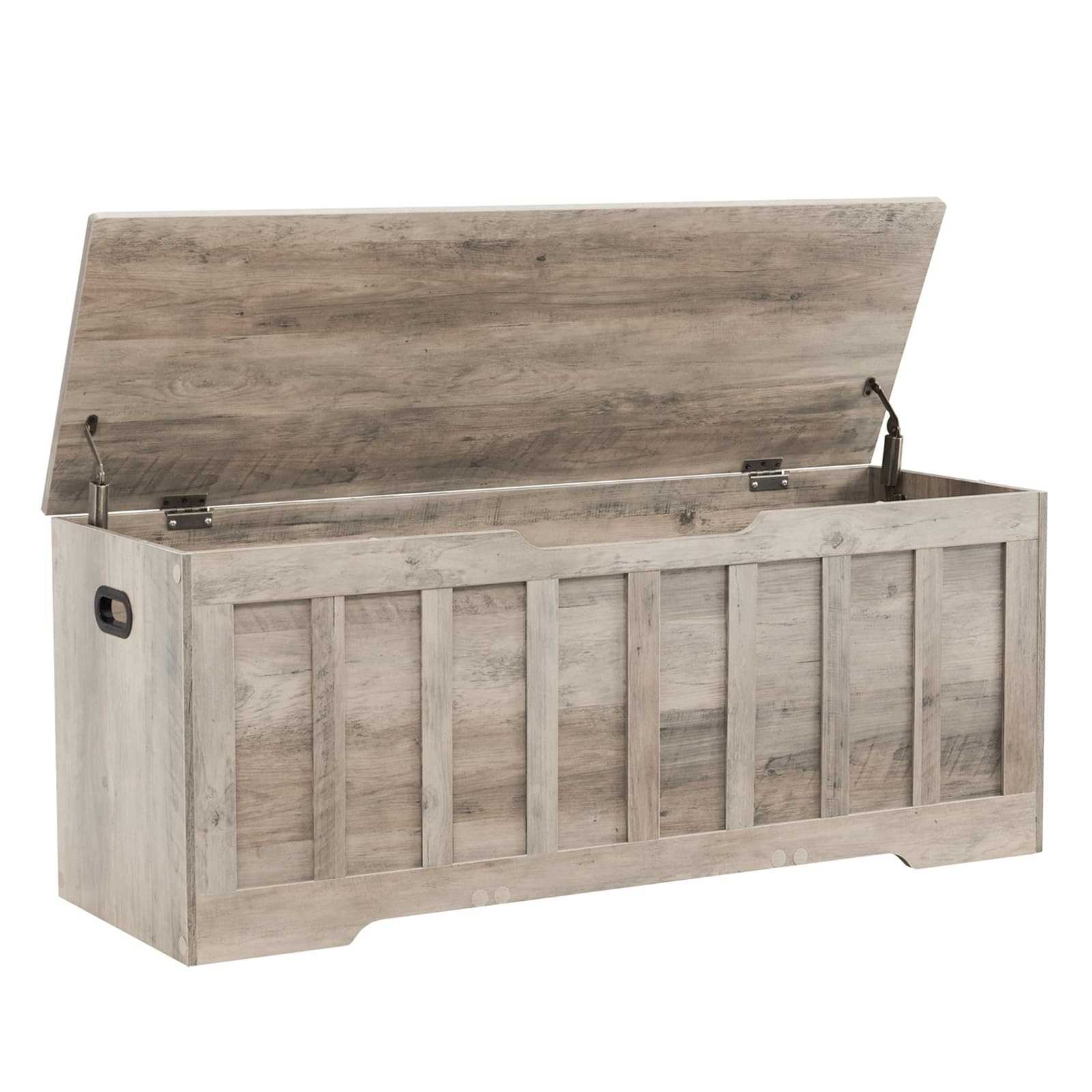 VANKILEY 47.2" Storage Chest Extra Large,Storage Trunk 47.2x15.7x19.1, Greige
