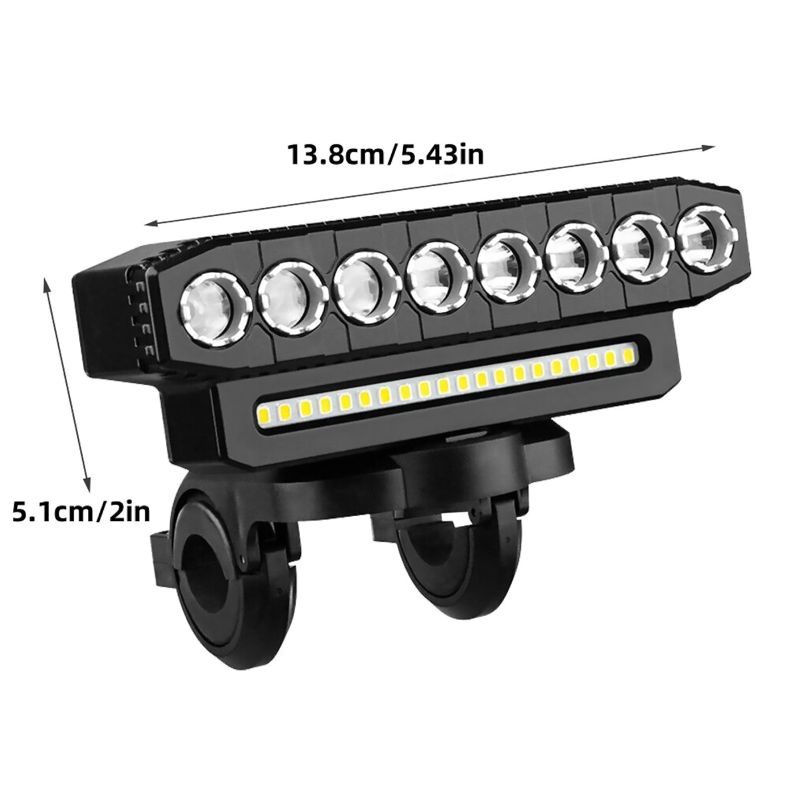 8*LED+20*SMD Lamp Core Bicycle Front Headlight Super Bright LED Bike Light