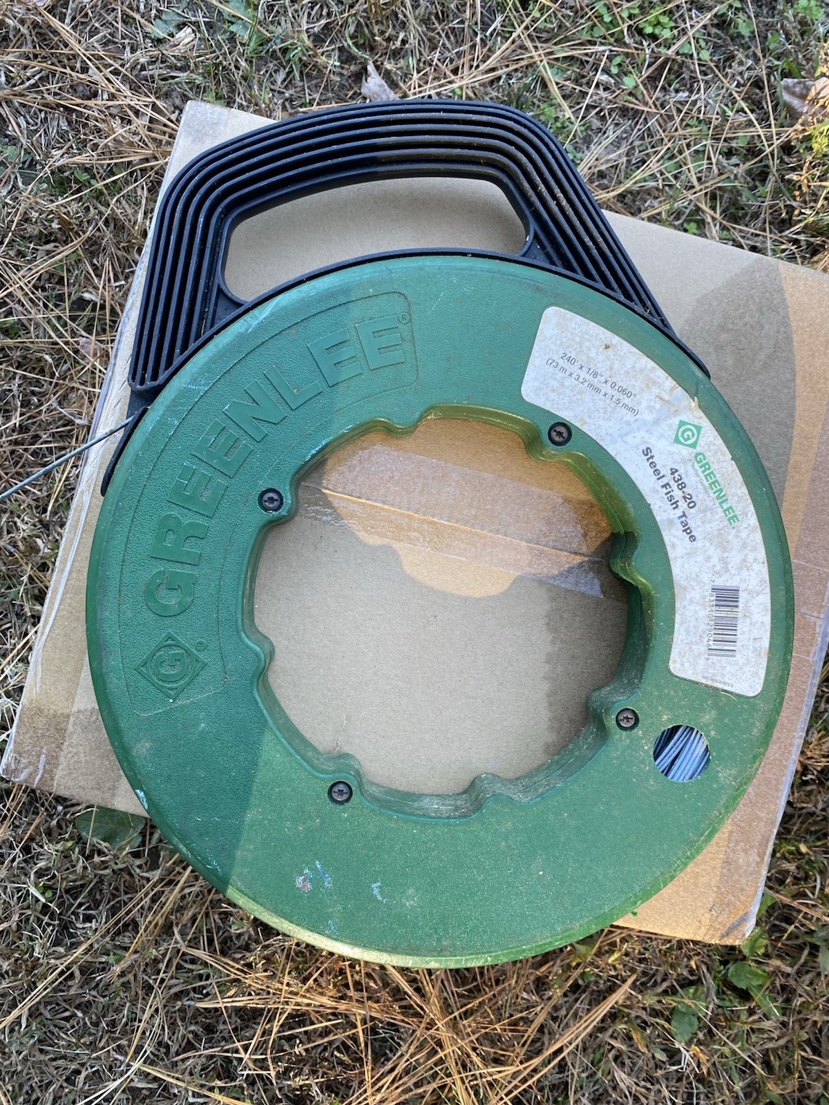 Greenlee Steel Fish Tape 438-20 Used 240’ X 1/8” X 0.060” Made In USA