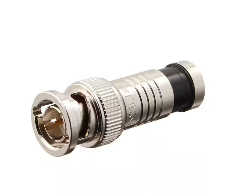 Platinum Tools BNC RG6 Compression Connectors Nickel Plated - 8 Pack