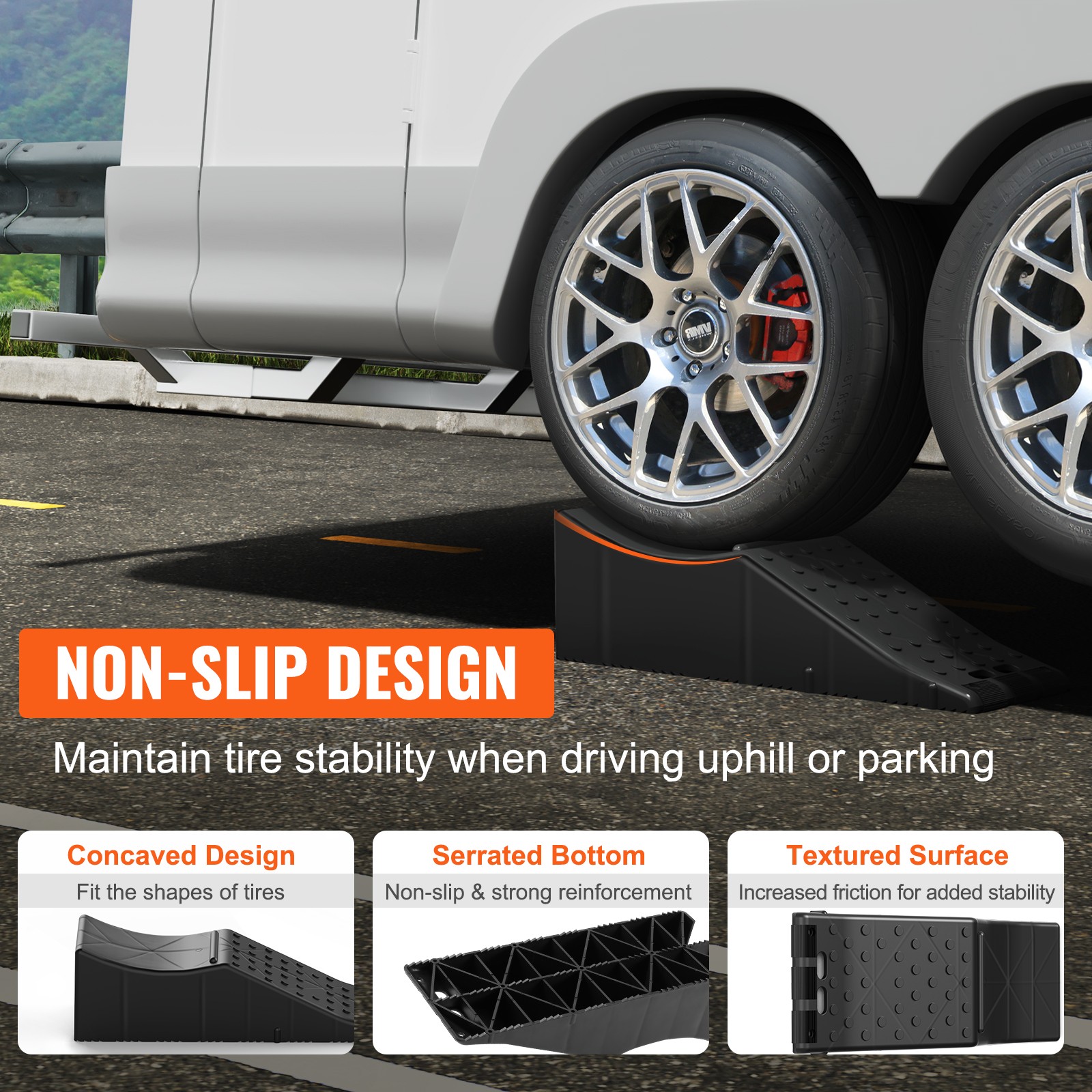 VEVOR Car Service Ramp 10 Ton 20000 Lbs Heavy Duty Low Profile Truck Vehicle Lif
