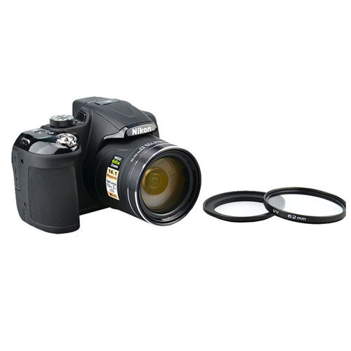 A&R Photo Filter KIT For Nikon Coolpix P600 P610 B700 + Adapter Ring HOOD cap