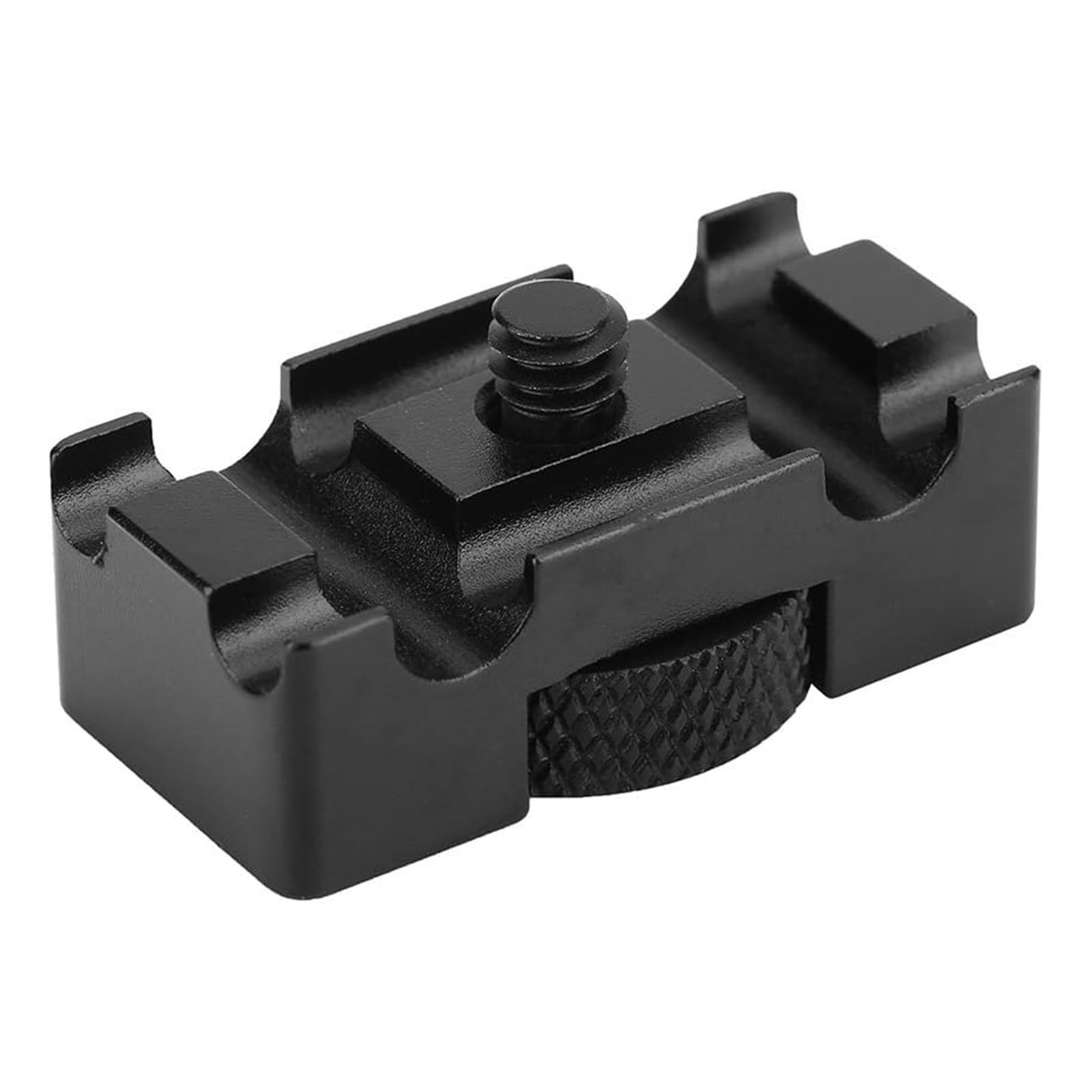 Camera Cable Lock Clamp, Aluminum Alloy Tether Silver with Black accents