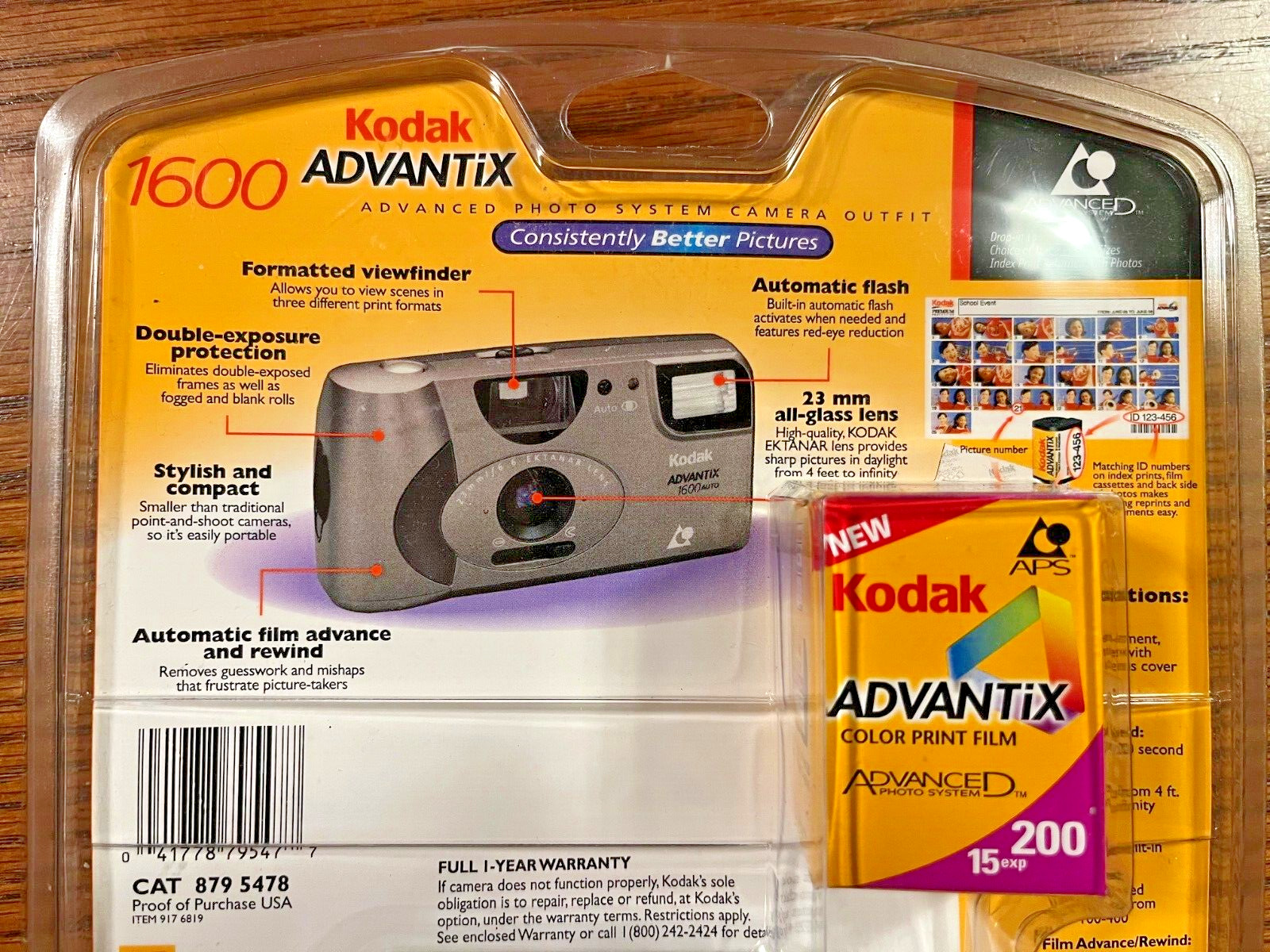 Kodak Advantix 1600 Point & Shoot 35mm Camera ~ New/Sealed