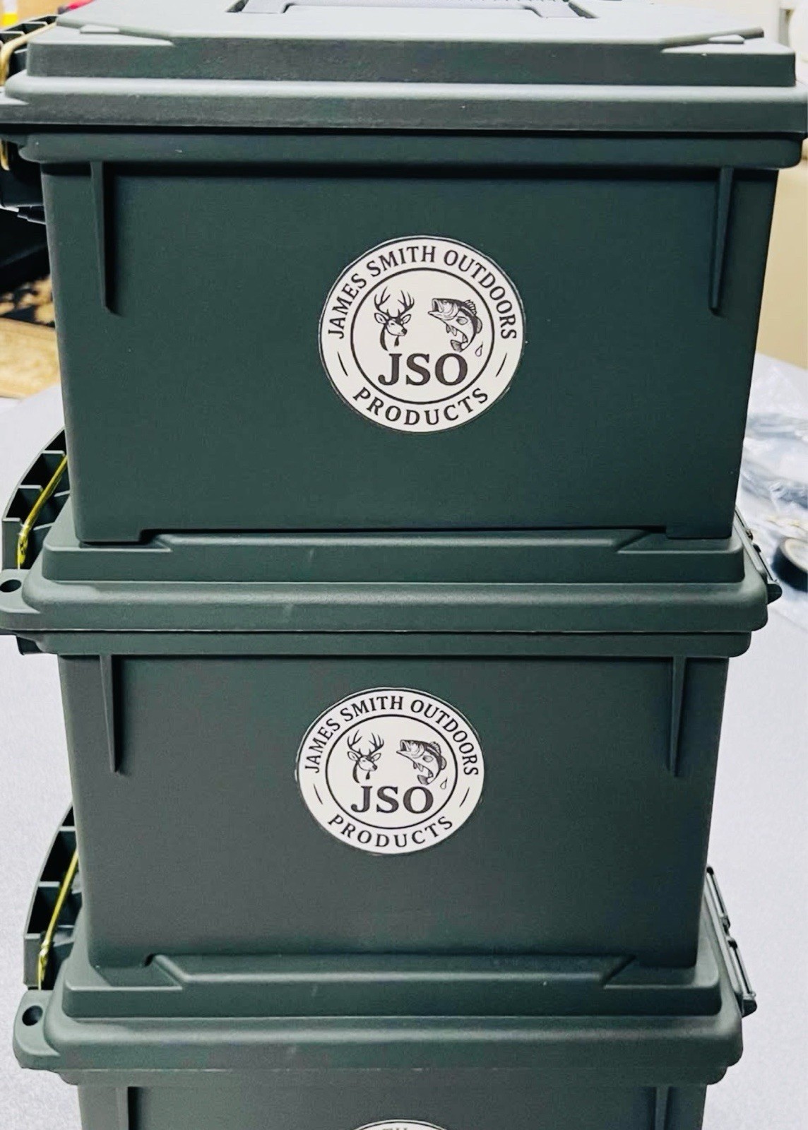 Trail Camera Battery Box by JSO Products. Battery Box Lidded Stackable