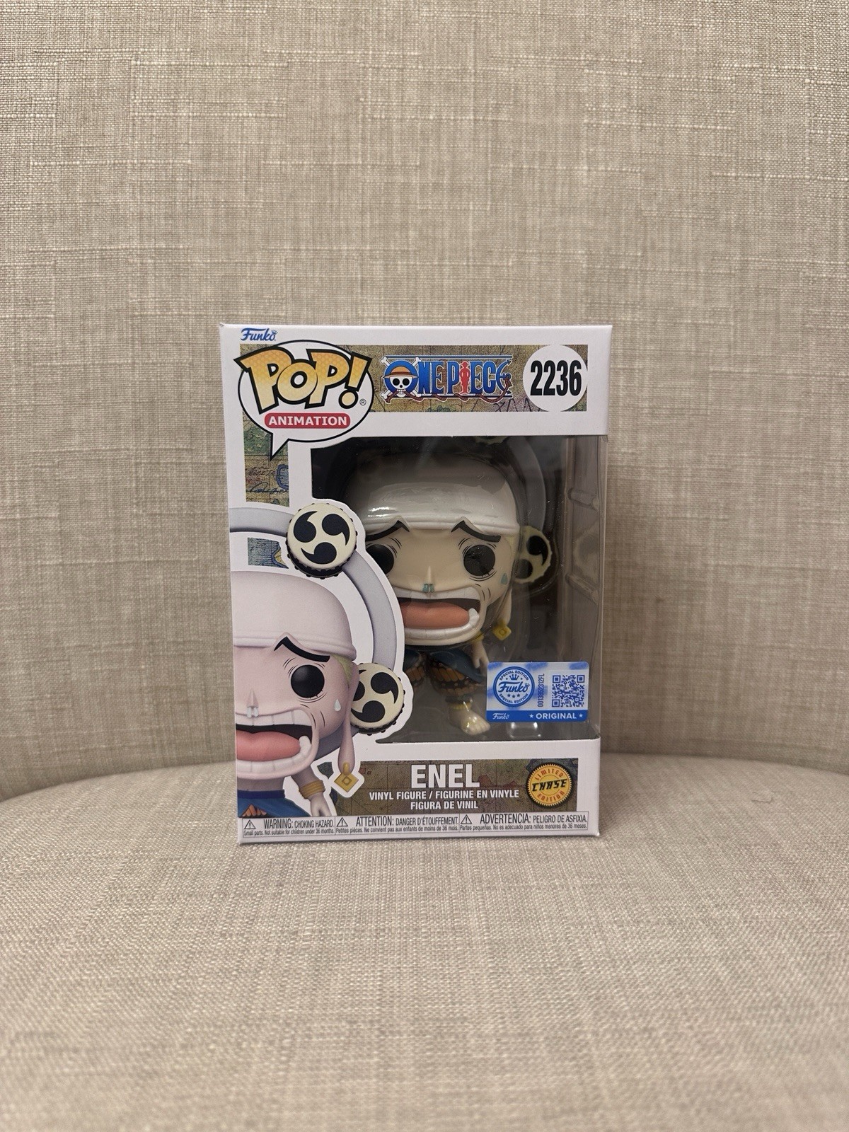 Enel Funko Pop! One Piece Exclusive -  #2236 In HAND CHASE w/ Protector