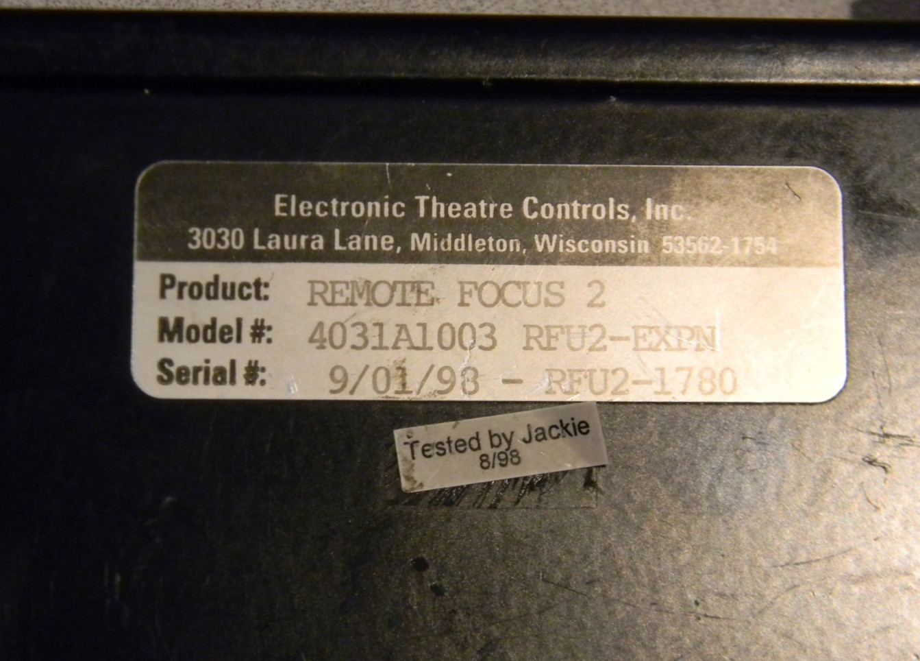 ETC RFU2-EXPN Remote Focus 2 for Express, Expression and Insight consoles & LPCs