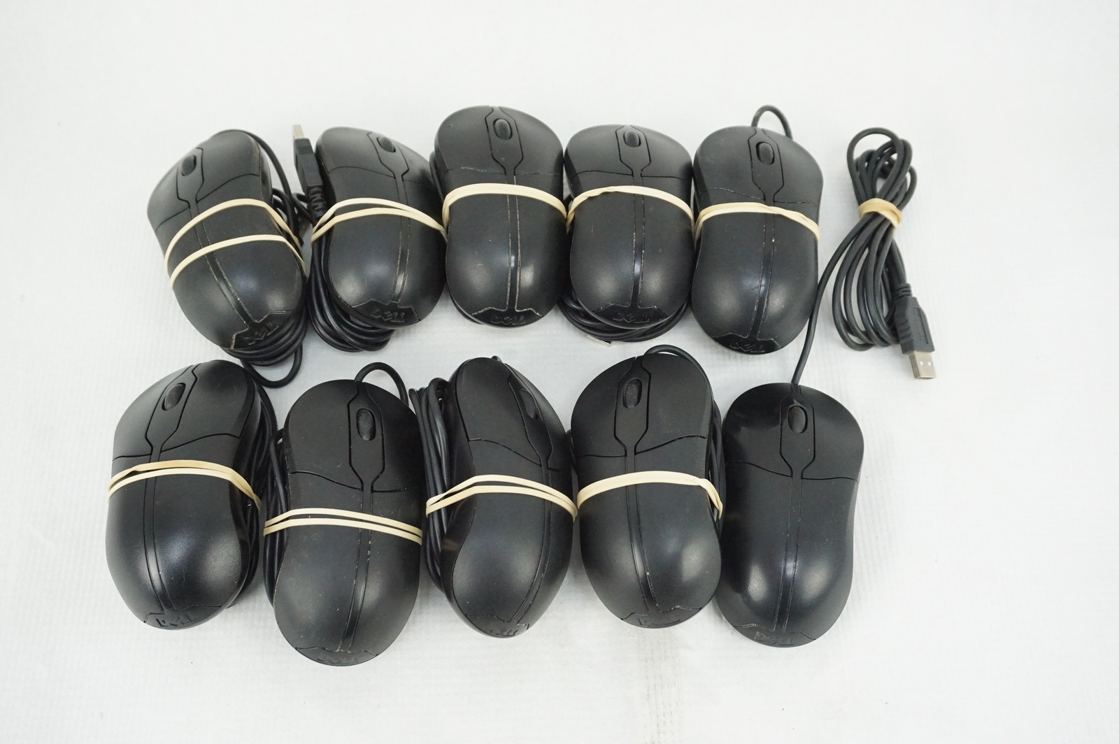 Dell MOC5UO Optical Wheel Mouse USB Lot of 10
