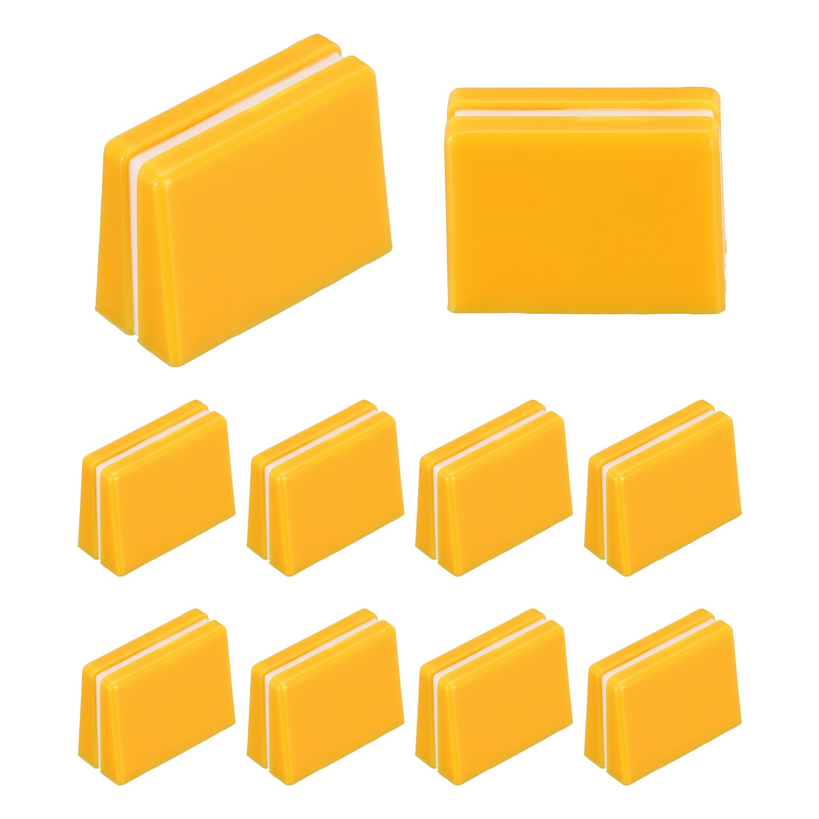 Universal Fader Knobs, Yellow Mixer Fader Caps Plastic for DJ Console, 10Pcs