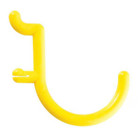Functionaire 25-Fh2-2 Locking Pegboard Hooks, 1 1/2 In. L, Pk25