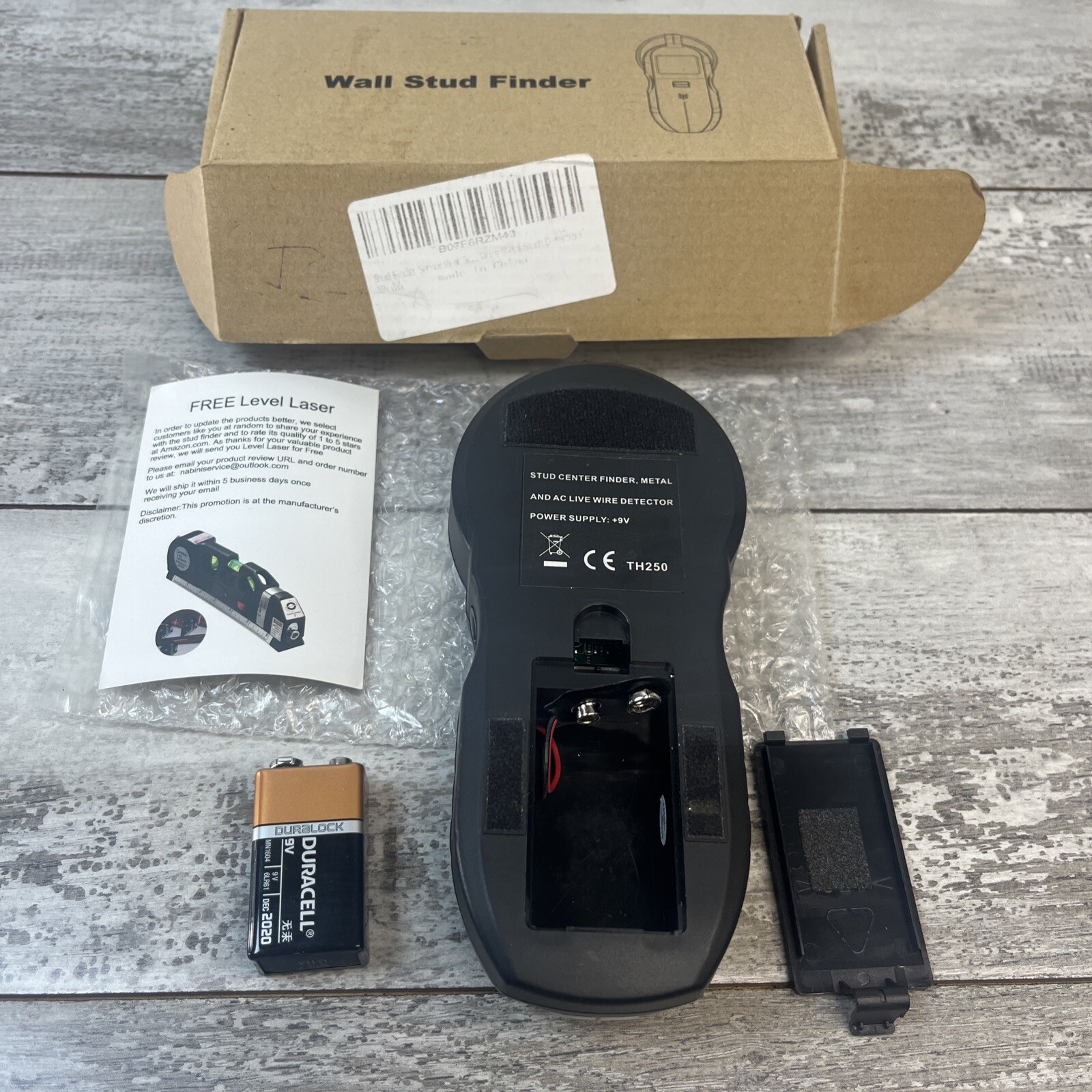 Nabini TH250 Wall Stud Finder Multi Function Sensor Wl Scanner