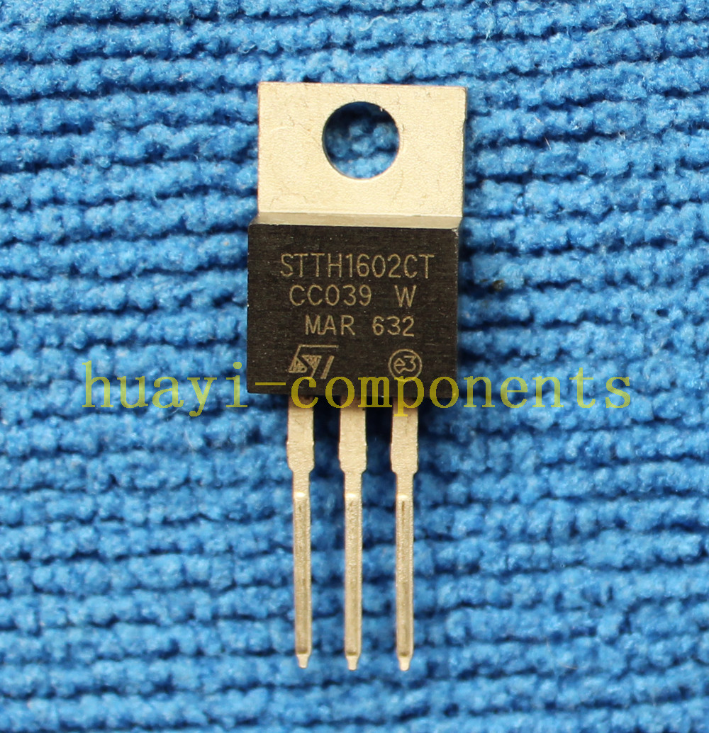 10pcs STTH1602CT HIGH EFFICIENCY ULTRAFAST DIODE ST TO-220