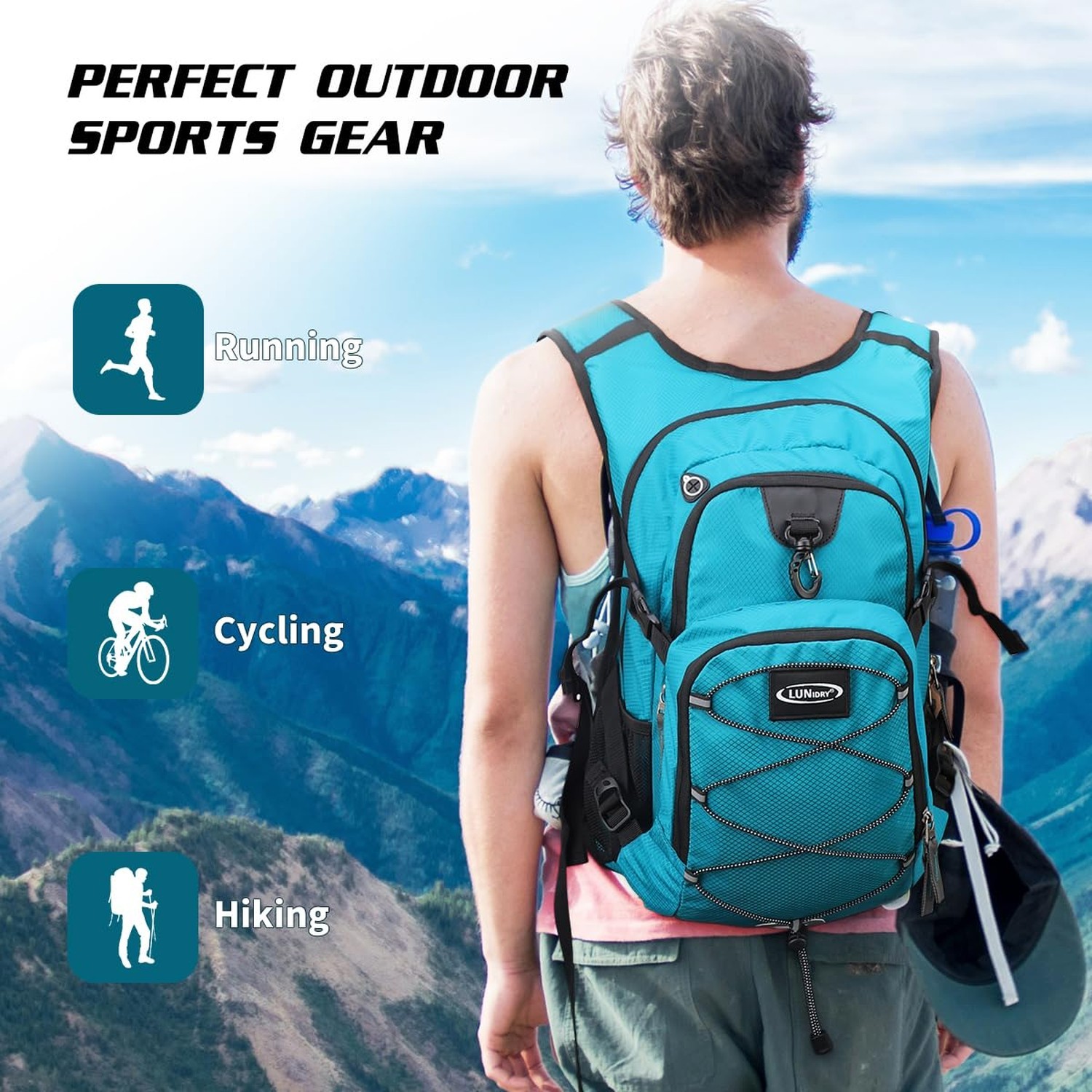 Hydration Backpack with 3L Water Bladder, Insulated Running Hydration Pack Hy...