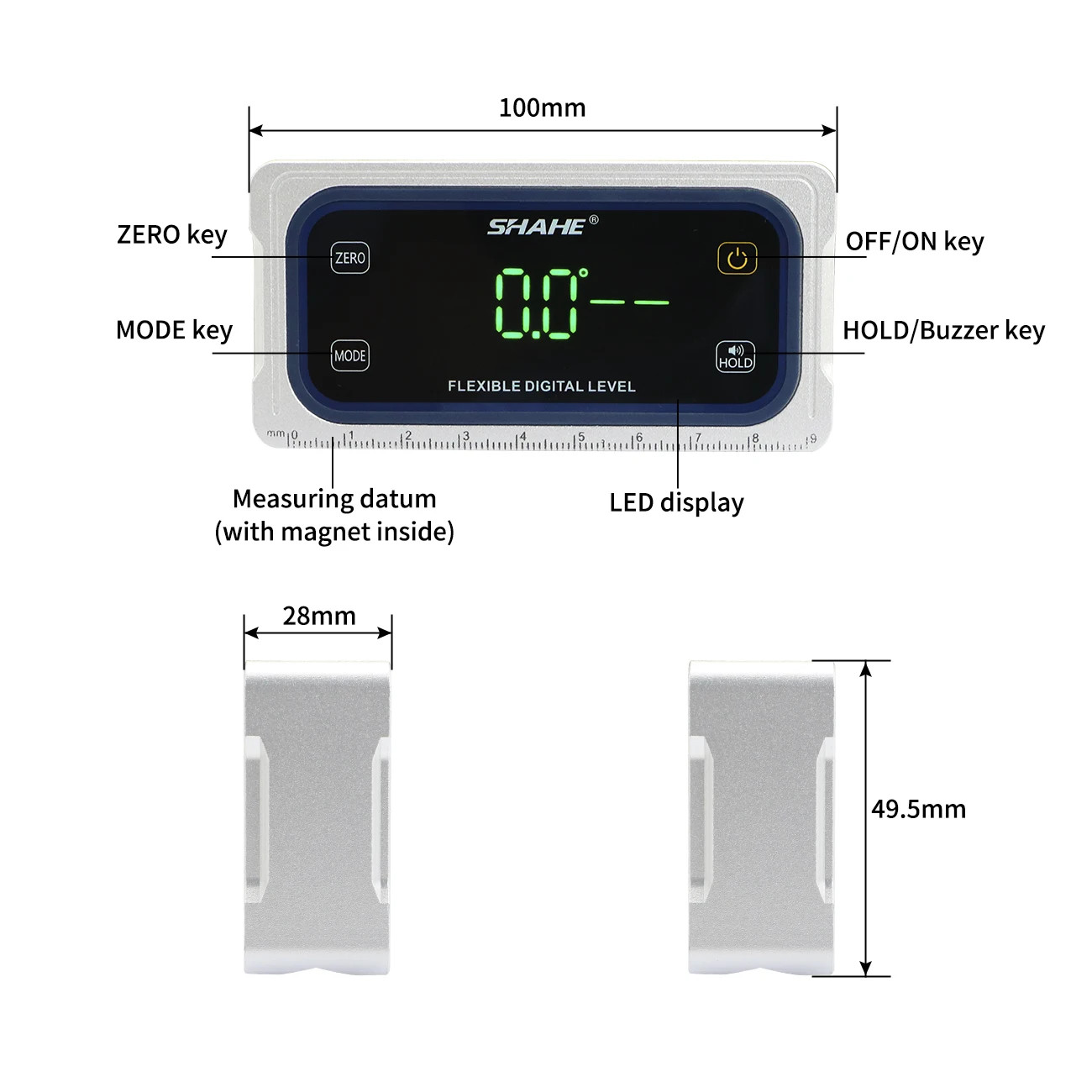 Digital Inclinometer Single Dual Axis Angle Gauge Touch Table Saw Woodworking