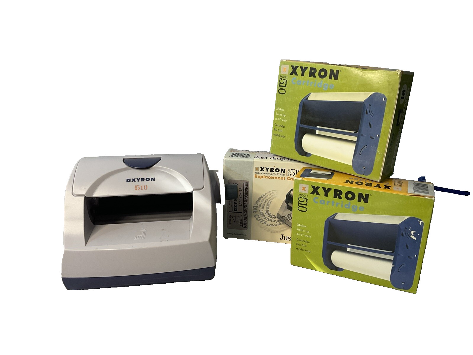 Xyron Creative Station 510 Sticker Maker Laminator PLUS 3 Replacement Cartridges