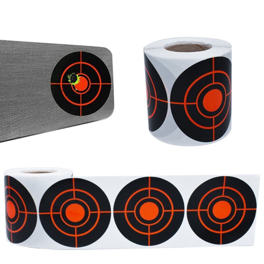 100/1000Pcs 3" Shooting Self Adhesive Targets Splatter Reactive Target Stickers