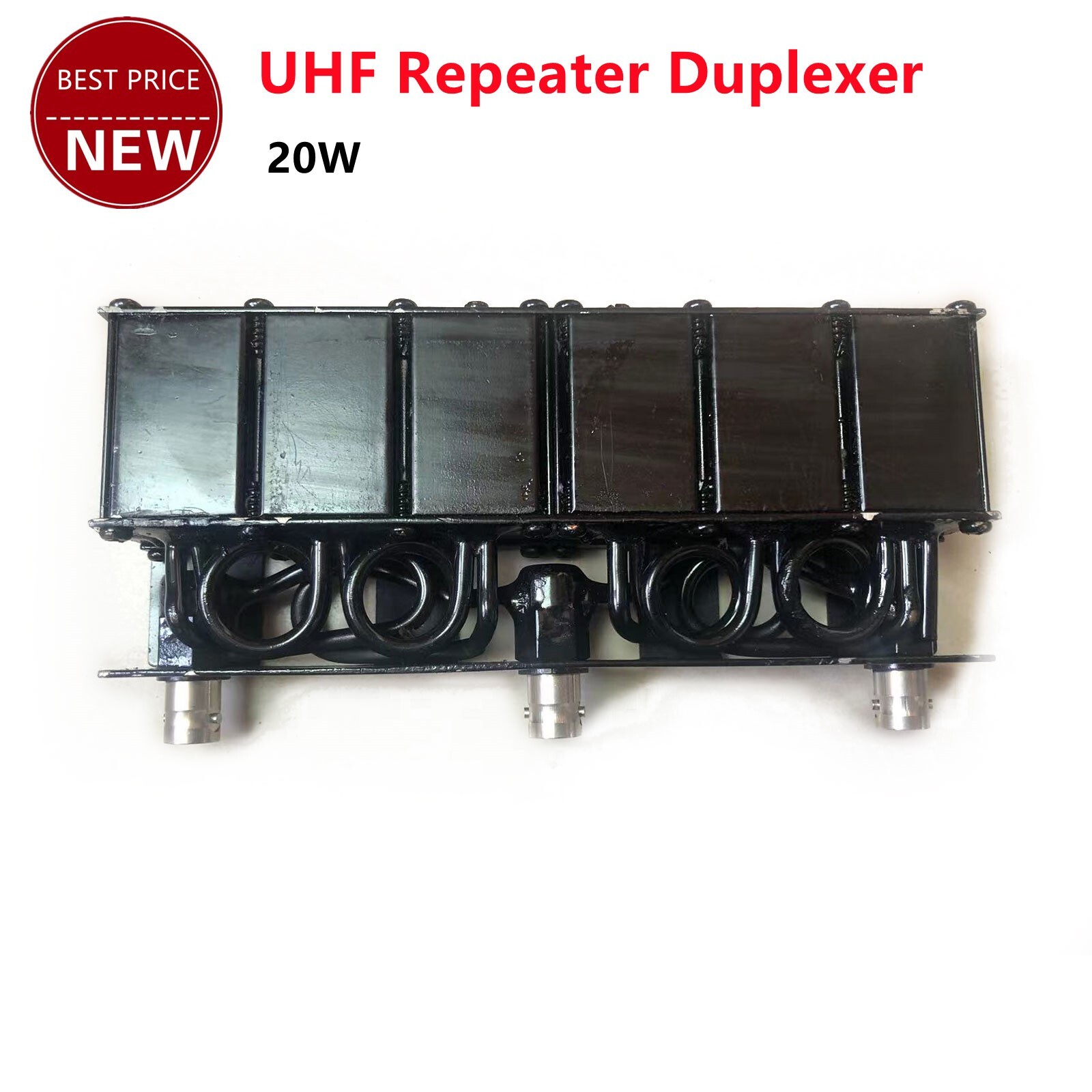 20W UHF Duplexer 400Mhz-470Mhz UHF Repeater Duplexer BNC Interface for Radio