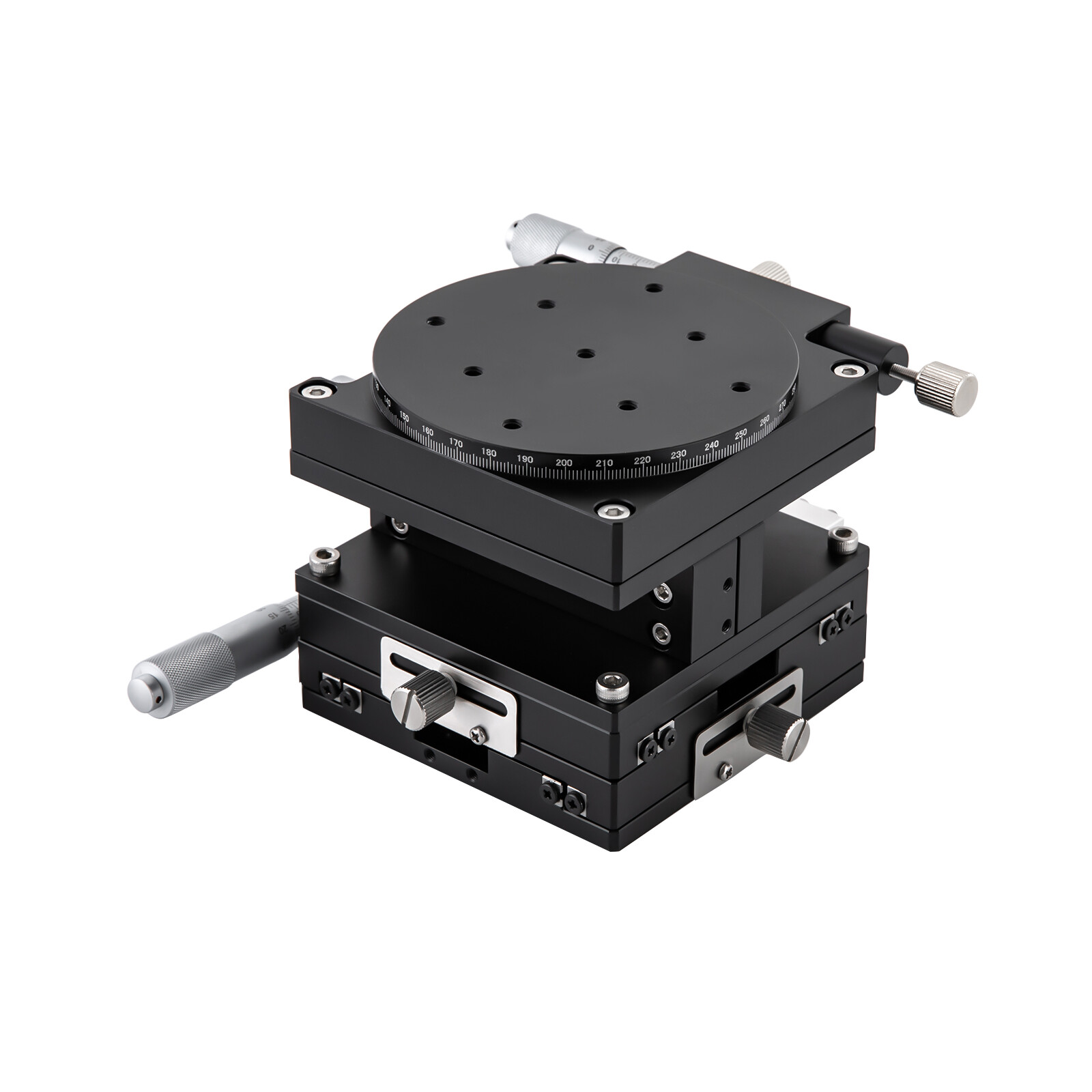4 Axis-XYZR Driven Linear Standard Manual Precision Linear Positioning Stage NEW